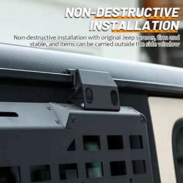 FURYENGRAVER Molle Panel for Jeep Wrangler JL 2018-2025