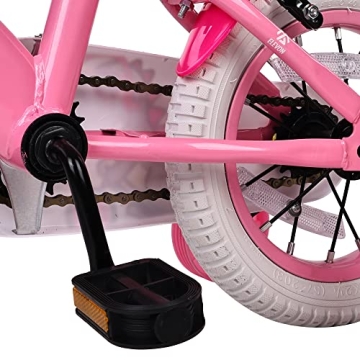 BalanceFrom Dinos Kids Bike with Training Wheels & Basket