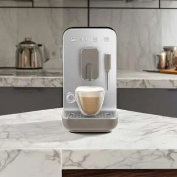 Smeg Fully Automatic Coffee Machine with Steam Taupe