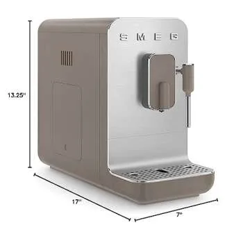 Smeg Fully Automatic Coffee Machine with Steam Taupe