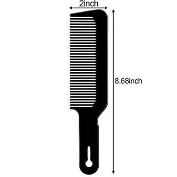 Boao 3 Pieces Barber Combs Flat Top Clipper Combs for All Hair Styles