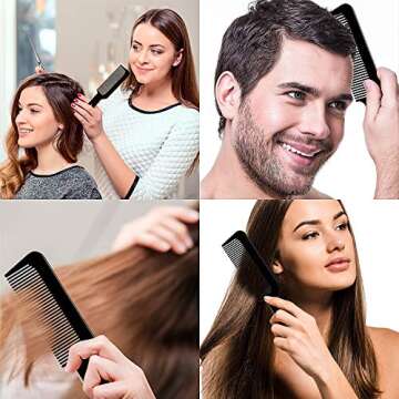 Boao 3 Piece Barber Combs for Precision Hair Cutting