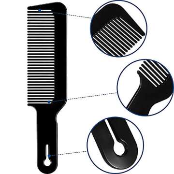 Boao 3 Piece Barber Combs for Precision Hair Cutting