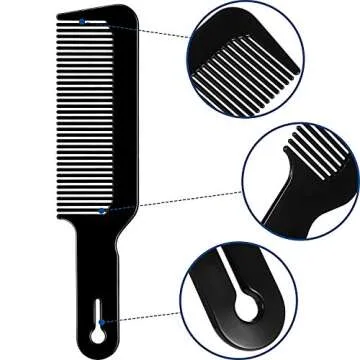 Boao 3 Piece Barber Combs for Precision Hair Cutting
