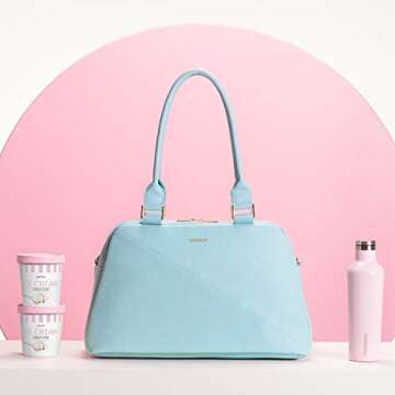 Corkcicle Cooler Bag Rose Quartz Stylish Insulated Handbag
