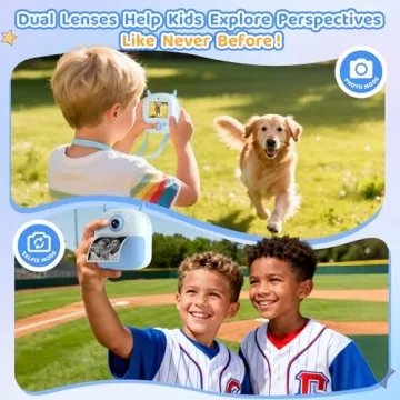 KIDAGINS Kids Instant Print Camera for Creative Fun