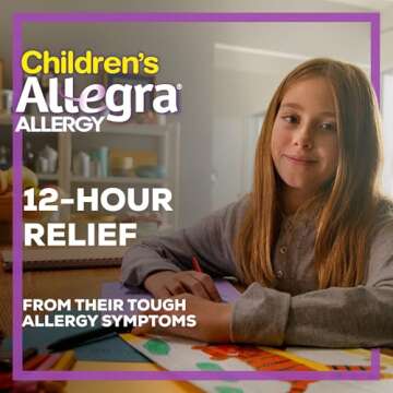 Allegra Children's 12HR Orange Cream Tablets, 24 Count, Non-Drowsy Antihistamine for Kids