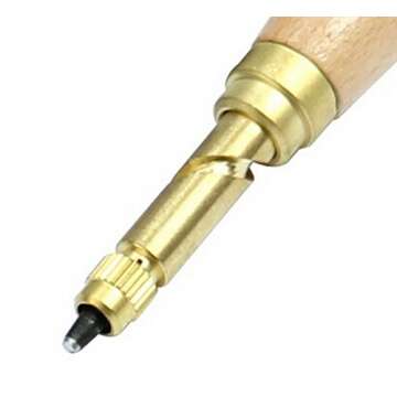 INNETOC Adjustable Japanese Screw Hole Punch, Leather Hole Punch Tool, Paper Hole Punch, Craft Puncher, 6 Tip Sizes Fabric Punch Set