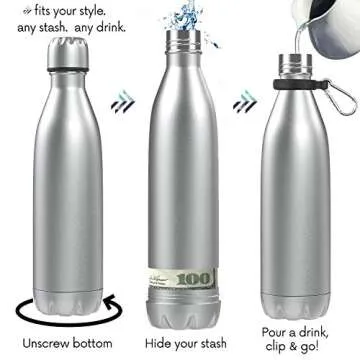 TRAVAH Travel Insulated Bottle with Secret Storage