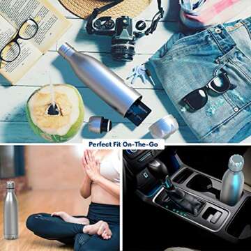 TRAVAH Travel Insulated Bottle with Secret Storage