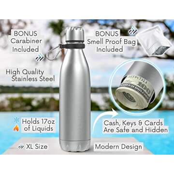 TRAVAH Travel Insulated Bottle with Secret Storage