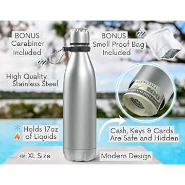 TRAVAH Travel Insulated Bottle with Secret Storage