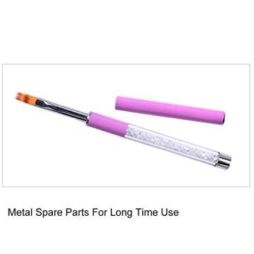 WOKOTO 4 Pcs Ombre Nail Brush Ombre Brush For Gel Nails Gradient Nail Sponges For Ombre Brushes For Acrylic Nails Set Nail Art Brushes For Acrylic Application Nail Art Tools For Nail Art