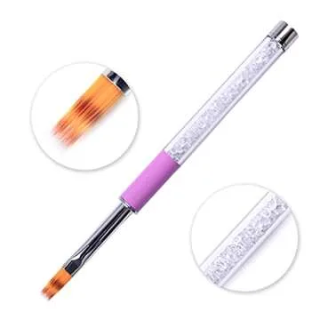 WOKOTO 4 Pcs Ombre Nail Brush Ombre Brush For Gel Nails Gradient Nail Sponges For Ombre Brushes For Acrylic Nails Set Nail Art Brushes For Acrylic Application Nail Art Tools For Nail Art