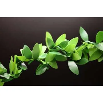 Aorvoras Mini Leaf Garland, Dollhouse Miniature Ivy Leaf Vine Garland, Dollhouse Mini Wreath, Mini Christmas Garland, for Making 1:6 Scale Dollhouse Mini Wreath, Fairy Wedding Crowns, Decor (11 Foot)