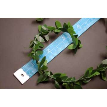 Aorvoras Mini Leaf Garland, Dollhouse Miniature Ivy Leaf Vine Garland, Dollhouse Mini Wreath, Mini Christmas Garland, for Making 1:6 Scale Dollhouse Mini Wreath, Fairy Wedding Crowns, Decor (11 Foot)