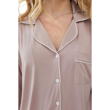 Joyaria Women's Long Sleeve Pajama Set for Comfort