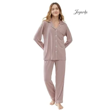 Joyaria Women's Long Sleeve Pajama Set for Comfort