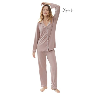 Joyaria Women's Long Sleeve Pajama Set for Comfort