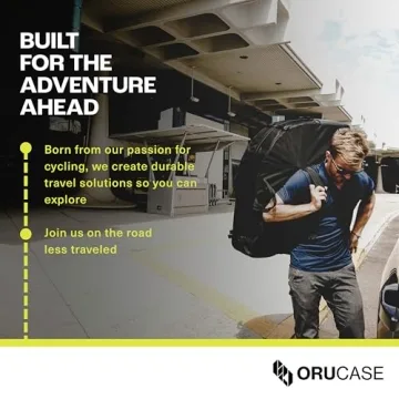 ORUCASE Bike Frame Protection Kit - 7-Piece, Padded, Universal Bike Travel Case - Bicycle Frame Protection and Chainstay Protector - Road, Gravel and MTB/Mountain Bike Armor Set for Plane, Car, Train