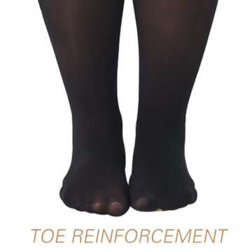 MANZI 2 Pairs Women's Plus Size Oil Shiny Sheer Pantyhose High Waist Shimmer Stockings Nylon Silky Tights Black XL-XXL