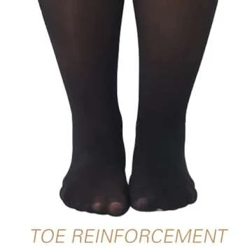 MANZI 2 Pairs Women's Plus Size Oil Shiny Sheer Pantyhose High Waist Shimmer Stockings Nylon Silky Tights Black XL-XXL