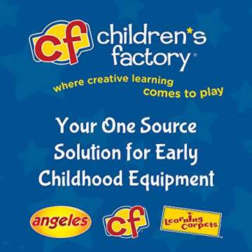 Children's Factory Nest 'N Stack Large Building Blocks, Kids/Toddler Learning Toys, Big Stacking Playset, Homeschool/Daycare/Preschool Use, Set of 4