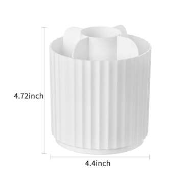 HBlife Makeup Brush Holder - Elegant 360 Rotating Organizer for Makeup Brushes