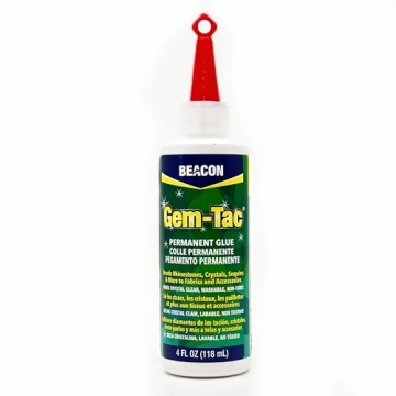 BEACON Gem-Tac Premium Quality Adhesive for Securely Bonding Rhinestones and Gems - Water-Based, UVA...
