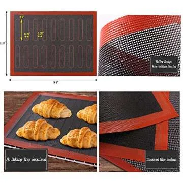 Esanvil Silicone Baking Mats Set of 2 for Non-Stick Baking
