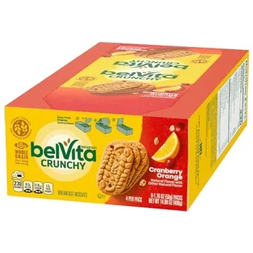 belVita Cranberry Orange Breakfast Biscuits Delightful Snack