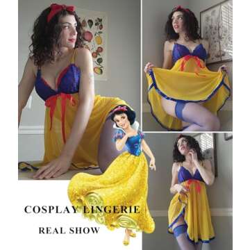 Avidlove Chirstmas Lingerie for Women Maternity Lingerie Lace Babydoll Strappy Chemise Sexy Sleepwea...