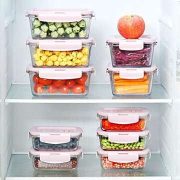 Versatile 10 Pack Glass Meal Prep Containers for Healthy Meals