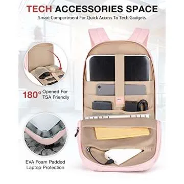 BAGSMART Travel Laptop Backpack for Women - Stylish & Functional