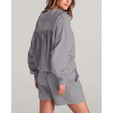 WICIWI Stylish Women's 2 Piece Cotton Loungewear Set