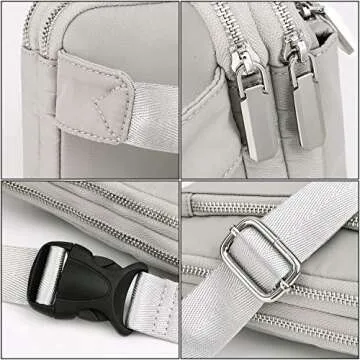 UTO Fanny Pack for Women Crossbody Trendy Fashion Belt Purse Chest Waist Hip Bumbag for Outdoor Shopping Travel Hiking