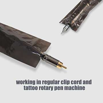 EZ Tattoo Clip Cord Covers Pack of 100 for Hygiene