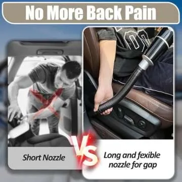 Car Vacuum Cleaner 9000PA Cordless Rechargeable Powerful Suction Portable Vacuum Handheld Vacuum for...