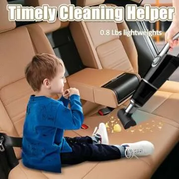 Car Vacuum Cleaner 9000PA Cordless Rechargeable Powerful Suction Portable Vacuum Handheld Vacuum for Car/Home/Office Men Women Pet Hair Key Board (Black)