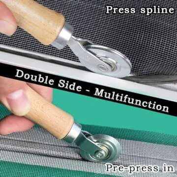 Screen Roller Tool, King&Charles Roller with Bearing - Spline Tool, Screen Repair Tool Spline Roller for Window Screen Door Repair/Install.