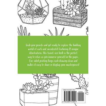Simple Succulents: A Travel-Size Coloring Book