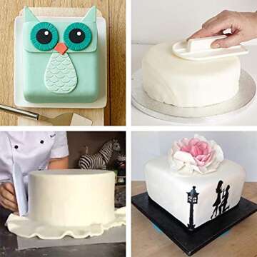 BIGTEDDY Fondant Icing Smoother Set for Cake Decoration