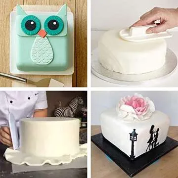 BIGTEDDY Fondant Icing Smoother Set for Cake Decoration