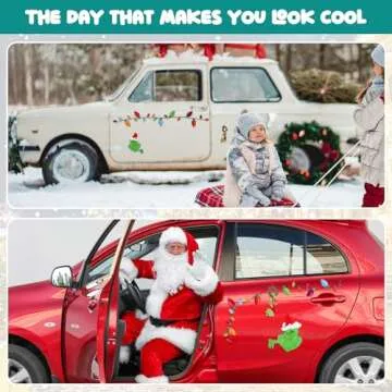 Reflective Light Bulb Magnets for Christmas Car Decor