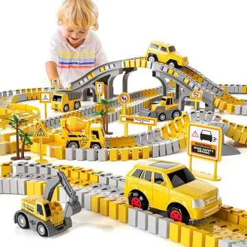 Construction Toys Race Tracks Set for Kids 3-6