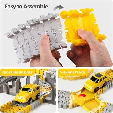 Construction Toys Race Tracks Set for Kids 3-6