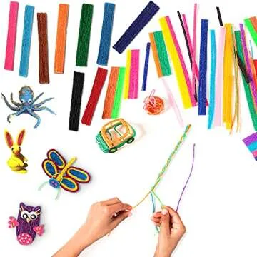 500 Colorful Wax Craft Sticks for Kids - Creative Fun!