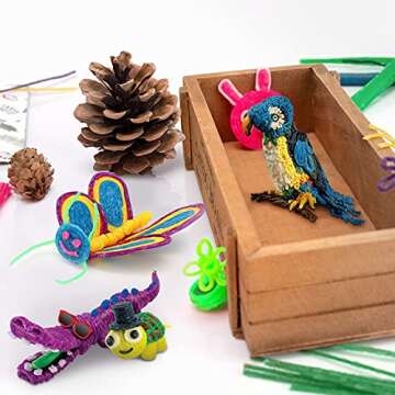 500 Colorful Wax Craft Sticks for Kids - Creative Fun!