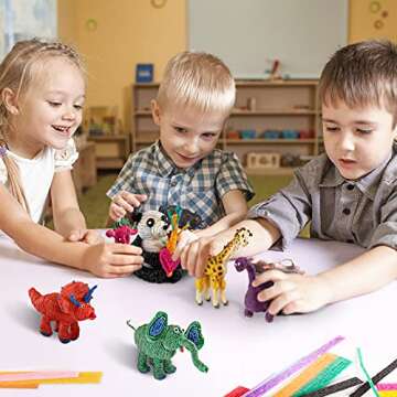 500 Colorful Wax Craft Sticks for Kids - Creative Fun!