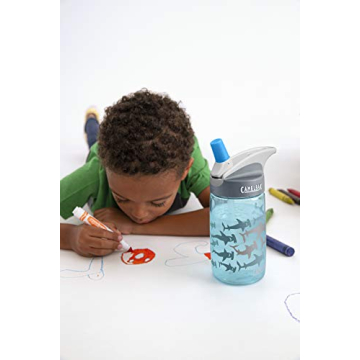 CamelBak eddy Kids Water Bottle - CamelBak Kids Big Bite Valve - Spill Proof - Water Bottle For Kids - BPA-Free Water Bottle - 12oz, Unicorns